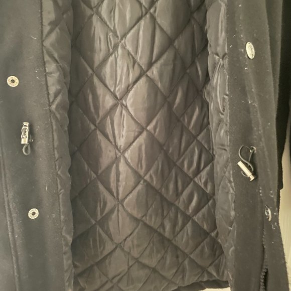Like New Calvin Klein Est. 1978 Black Lined Insulated Fur Lined Hood Jacket-M - Picture 3 of 9
